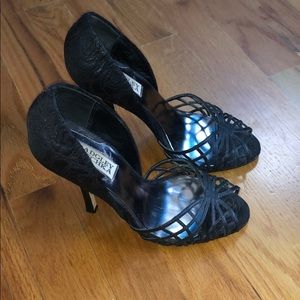 Badgley Mishka high heel sandals.